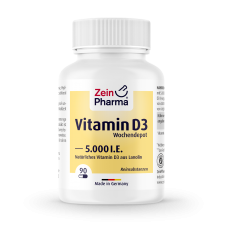 Zein Pharma Капсулы витамина D3 ® 5000 МЕ 125мкг (90 капсул) Германия Zein Pharma Капсулы витамина D3 ® 5000 МЕ 125мкг (90 капсул) Германия